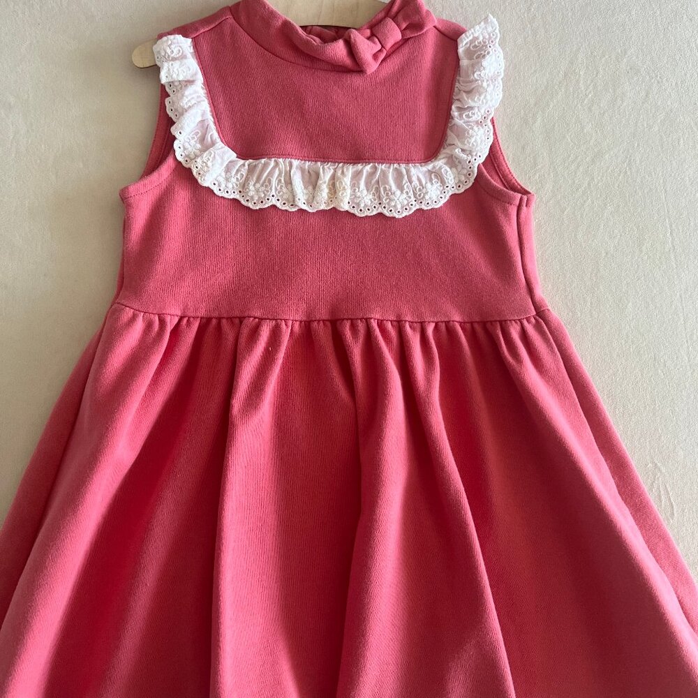 Eyelet Ruffle Ponte Dress Size 3